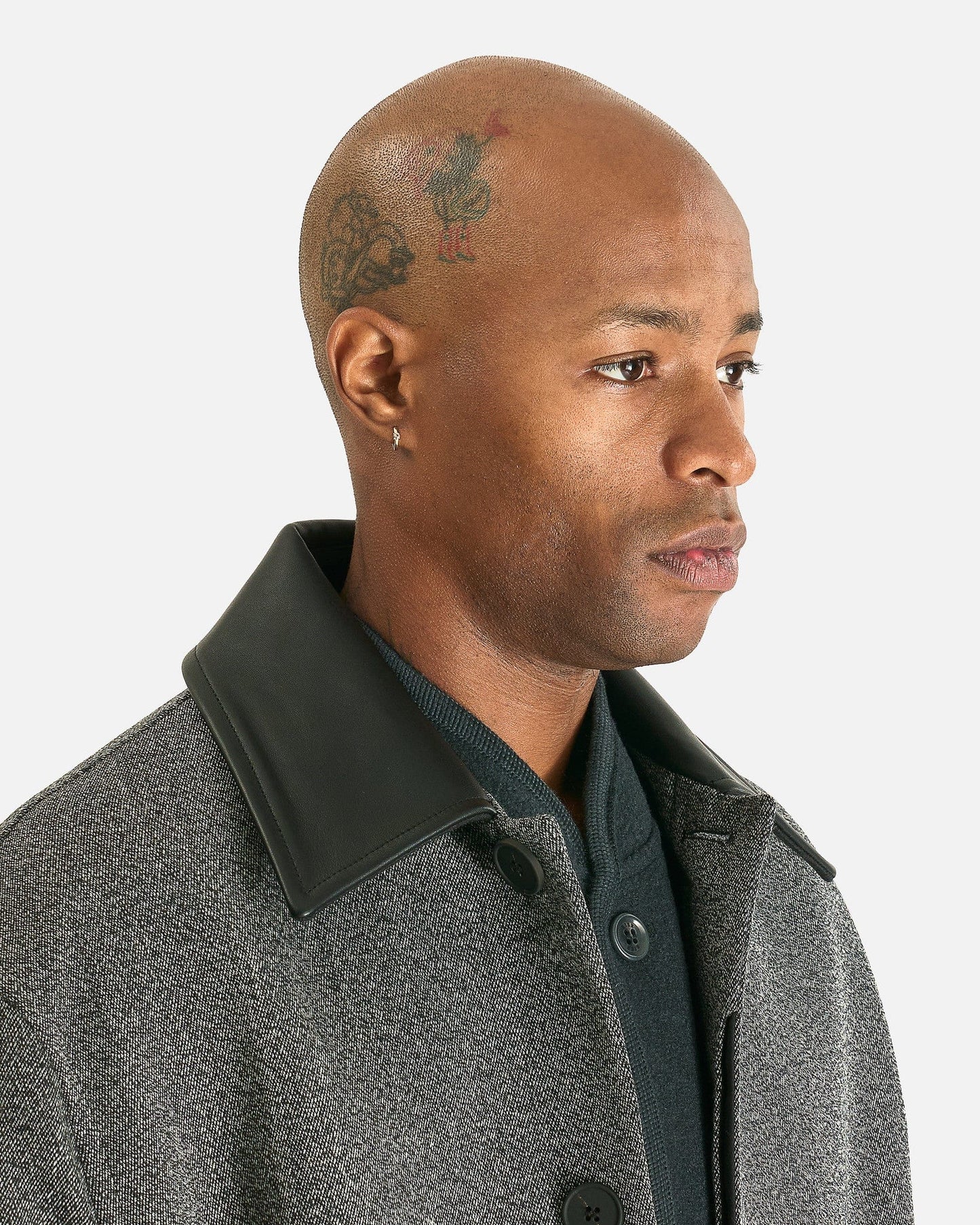 Studio Nicholson Men's Coat Bryn Coat in Black/White