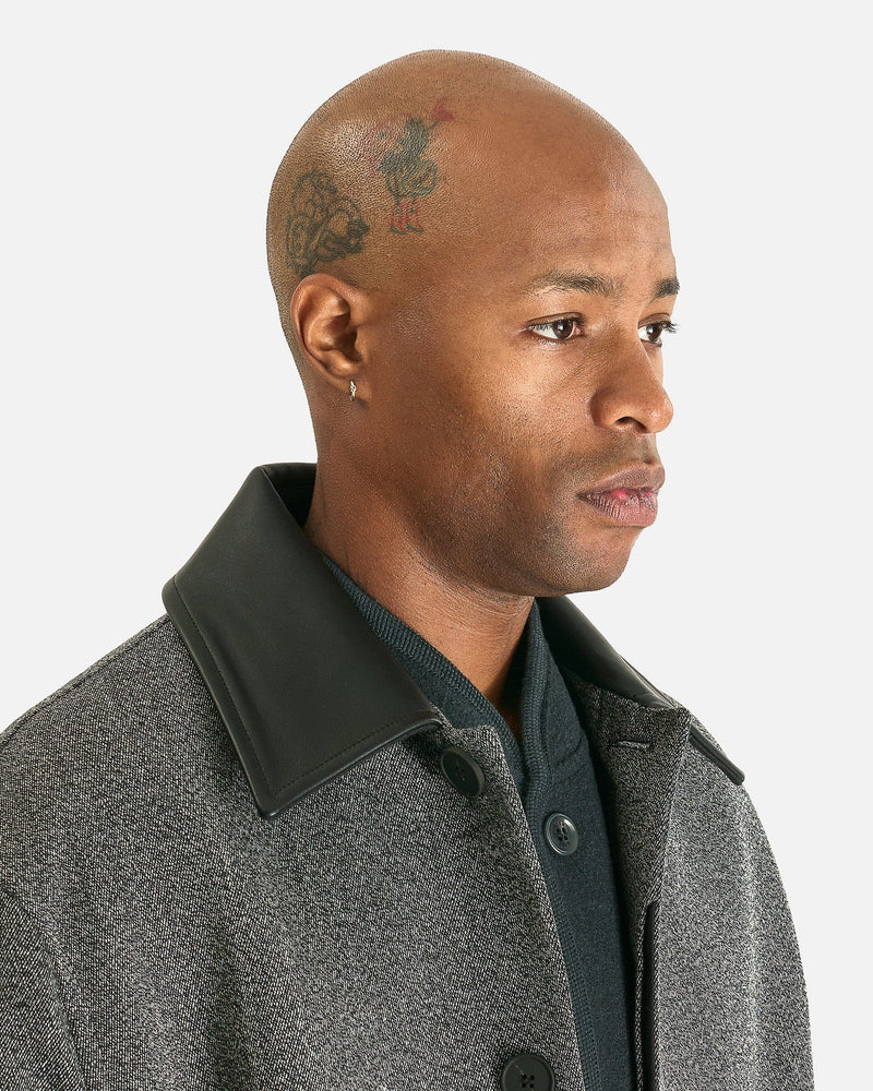 Studio Nicholson Men's Coat Bryn Coat in Black/White