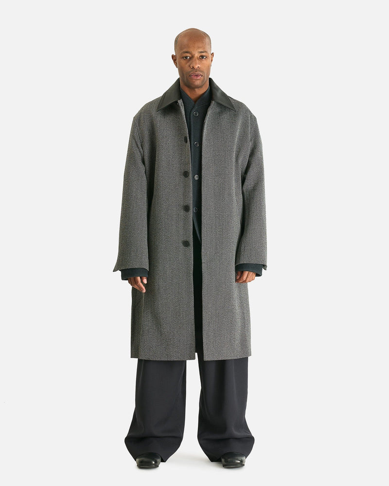 Studio Nicholson Men's Coat Bryn Coat in Black/White