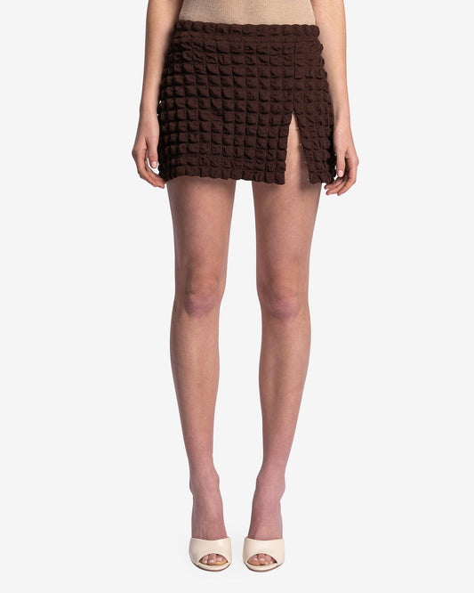 Eckhaus Latta Women Skirts Bubble Mini in Umber