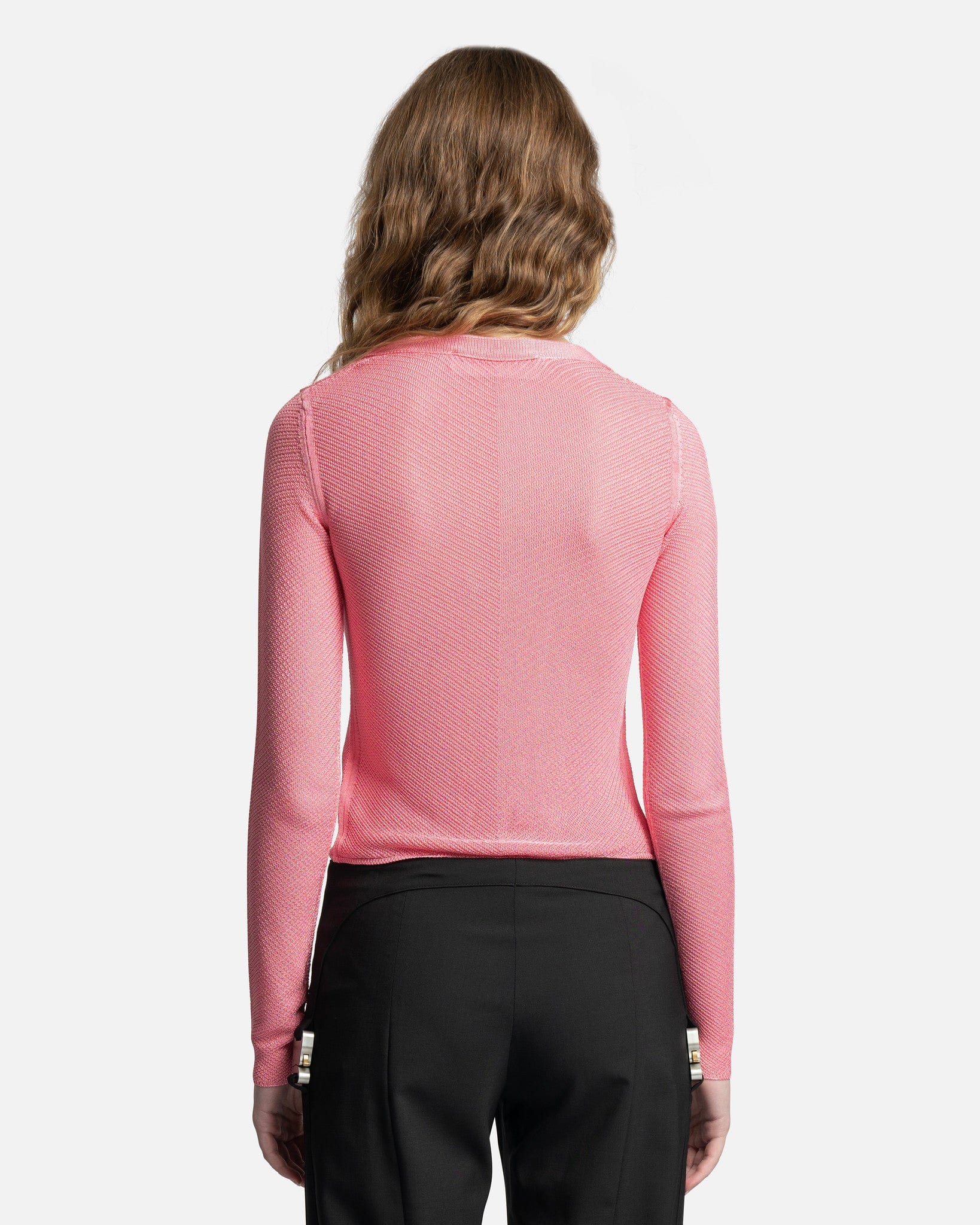 1017 ALYX 9SM Women Sweaters Buckle Cardigan in Pink