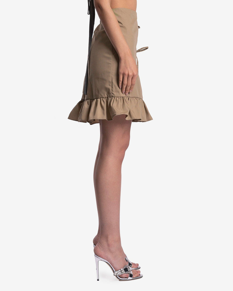 Sandy Liang Women Skirts Bud Skirt in Light Khaki
