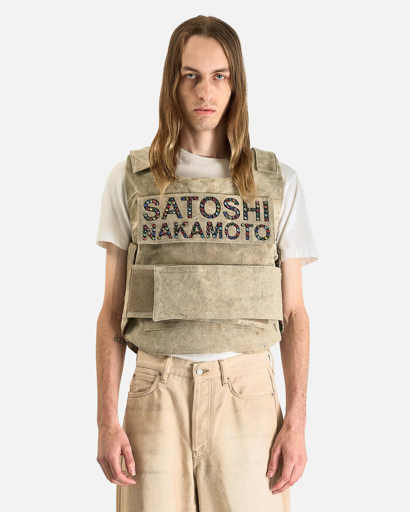 Satoshi Nakamoto SOLD OUT Bulletproof Vest in Beige