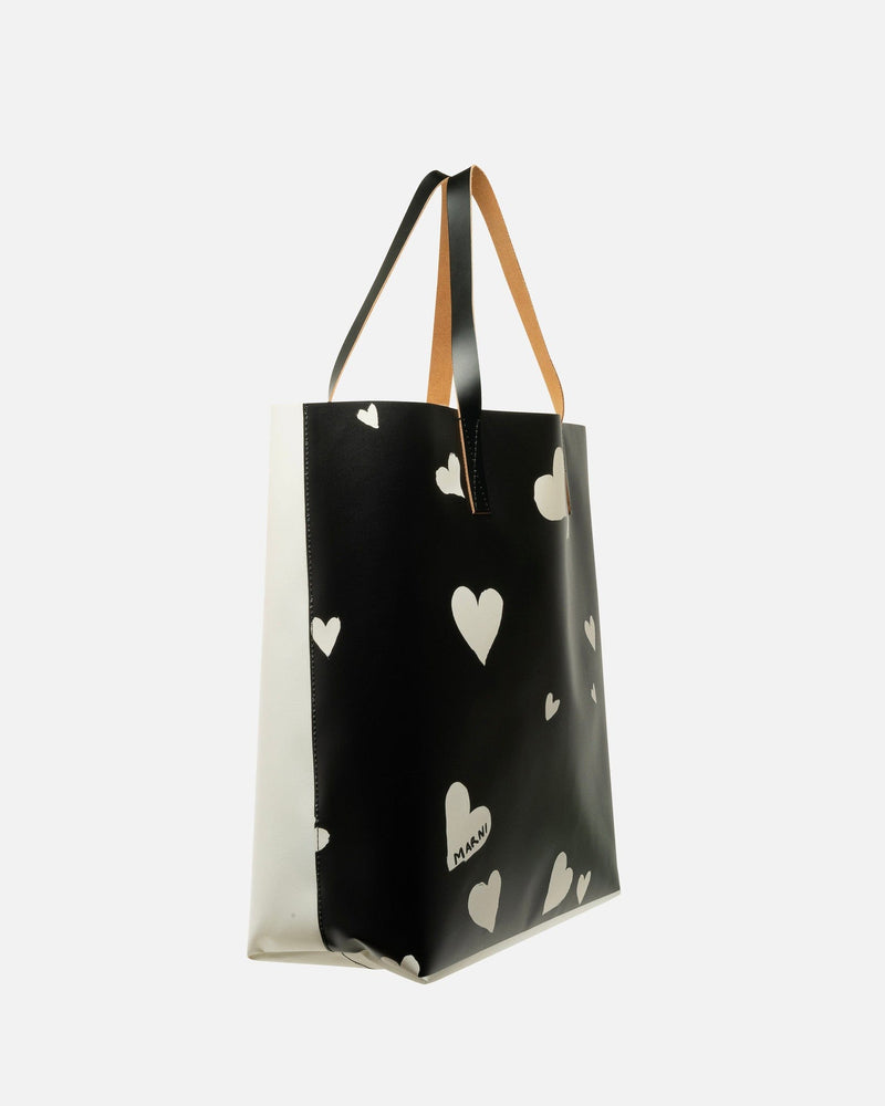 Marni Women Bags O/S Bunch of Hearts Tote Bag in Black
