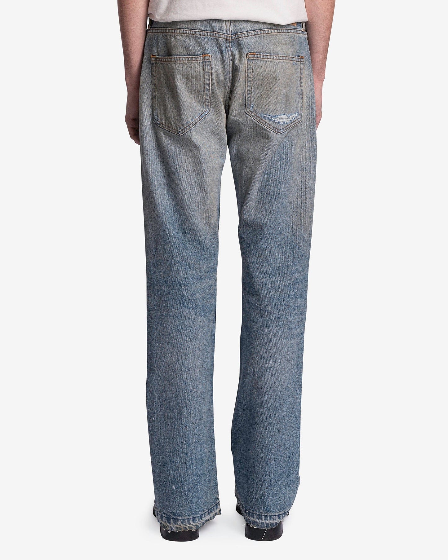 Enfants Riches Deprimes Men's Jeans Burnt Flare Jeans in Washed Indigo