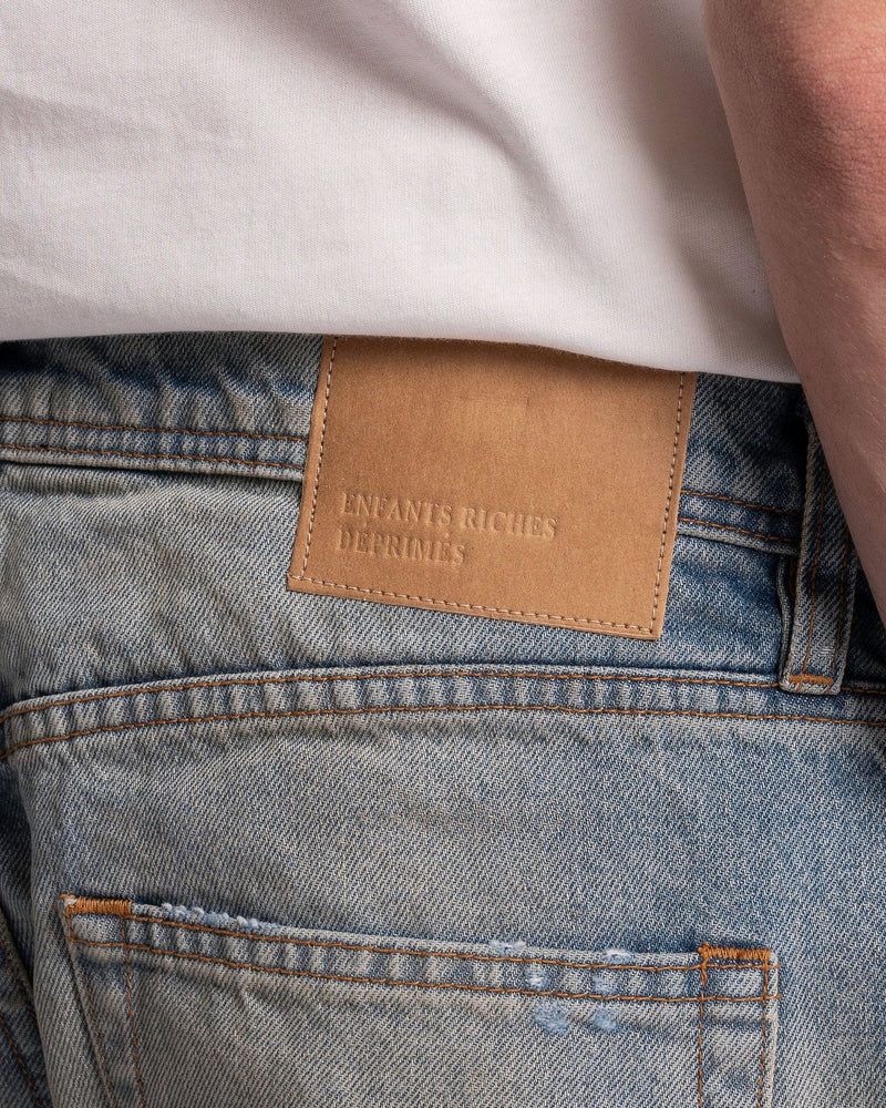 Enfants Riches Deprimes Men's Jeans Burnt Flare Jeans in Washed Indigo