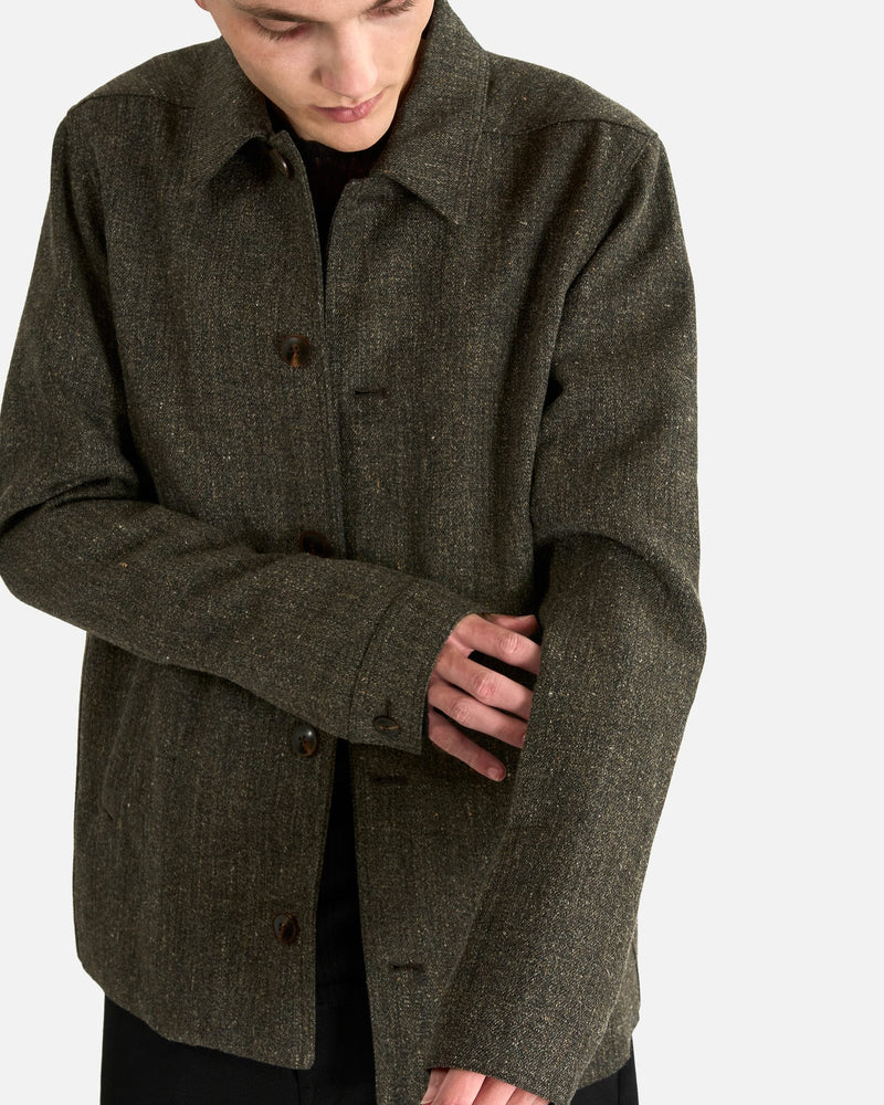 Rick Owens Men's Jackets Buttoned Brad Jacket in Carbone
