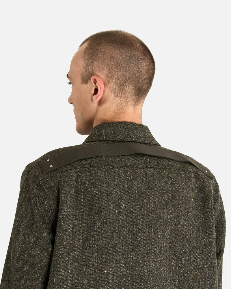Rick Owens Men's Jackets Buttoned Brad Jacket in Carbone