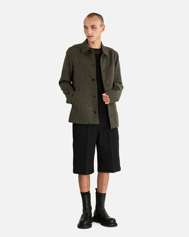 Rick Owens Men's Jackets Buttoned Brad Jacket in Carbone