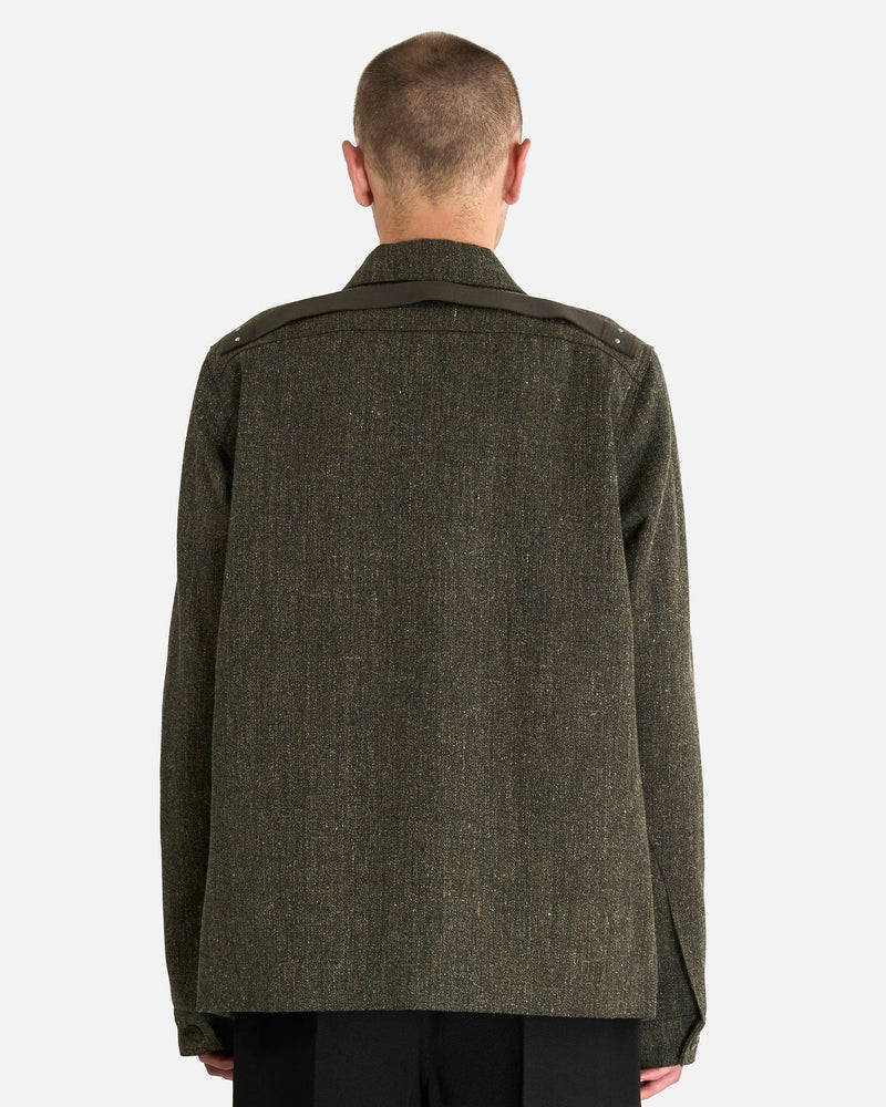 Rick Owens Men's Jackets Buttoned Brad Jacket in Carbone