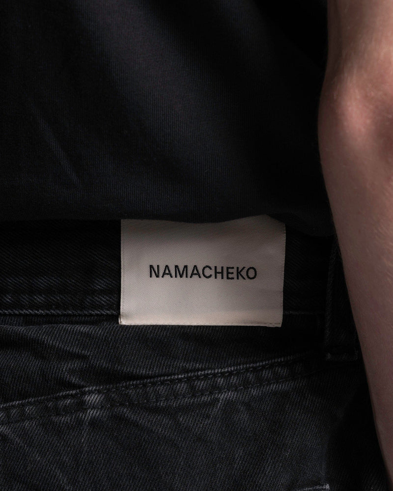 NAMACHEKO Men's Jeans Byra Denim Jeans in Black Pilling
