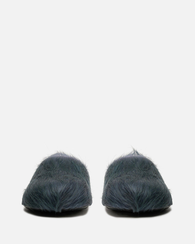 Marni Men's Shoes Calf-Hair Sabot in Blue
