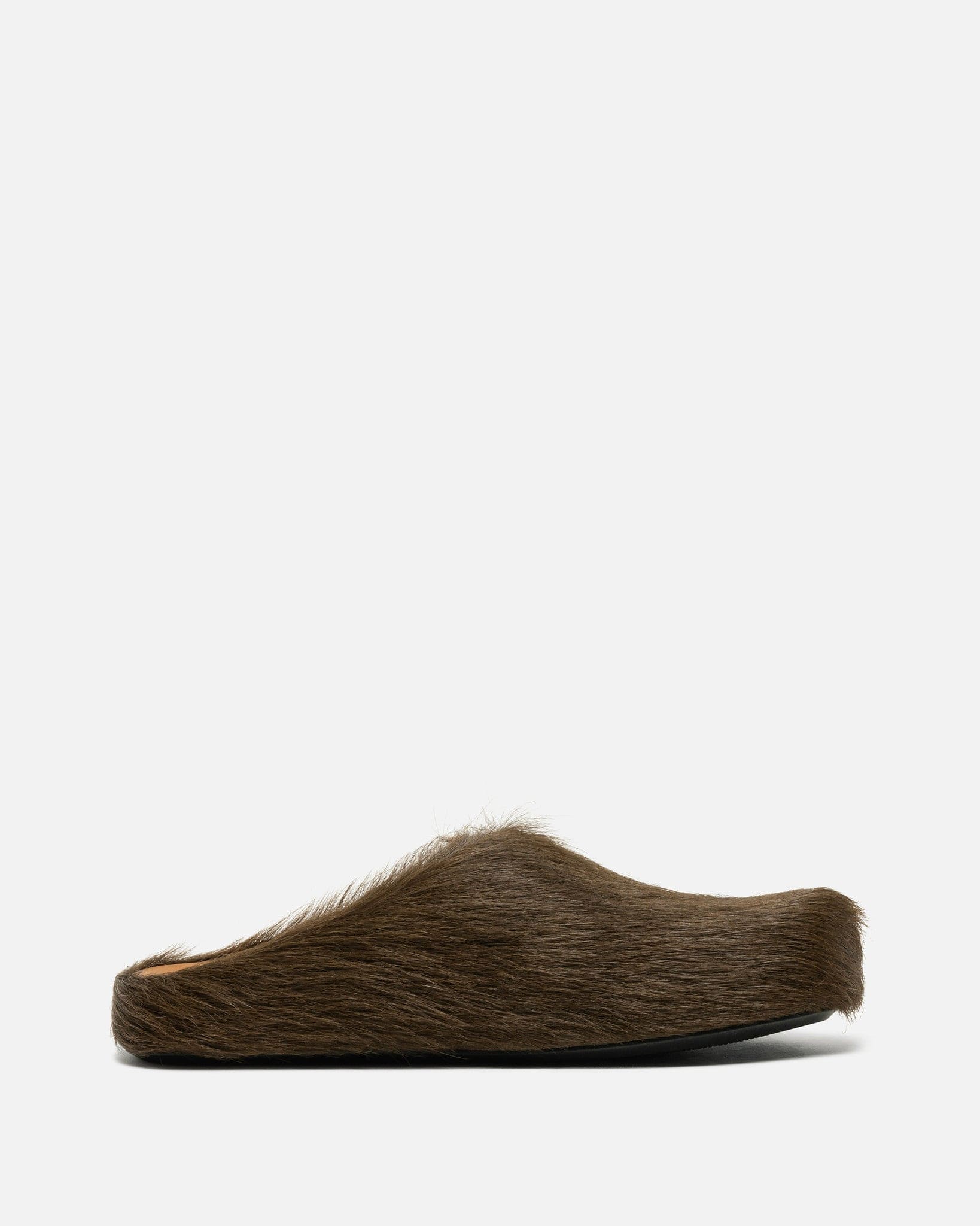 Calf-Hair Sabot in Dark Brown – SVRN