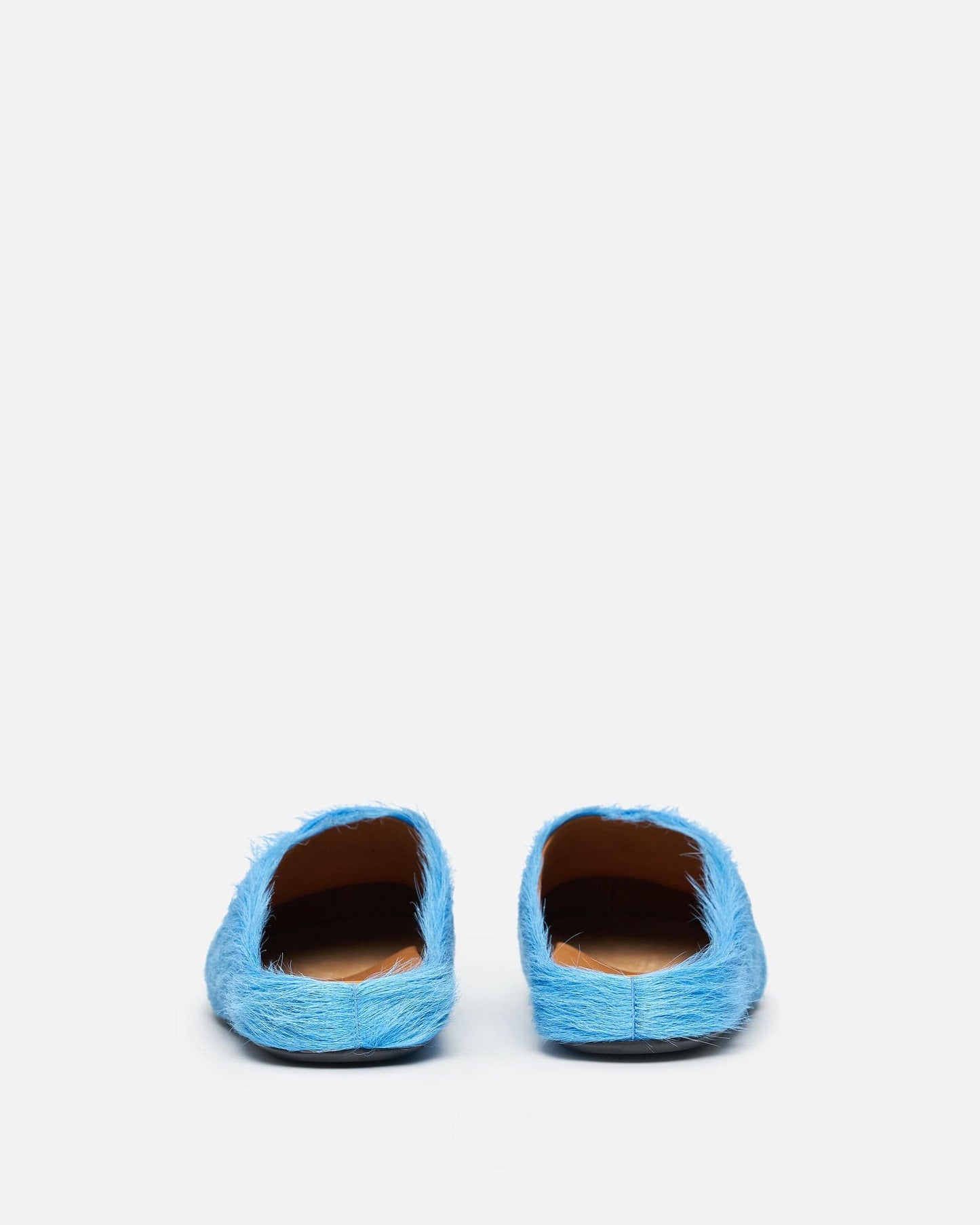 Marni Women's Shoes Calf-Hair Sabot in Light Blue