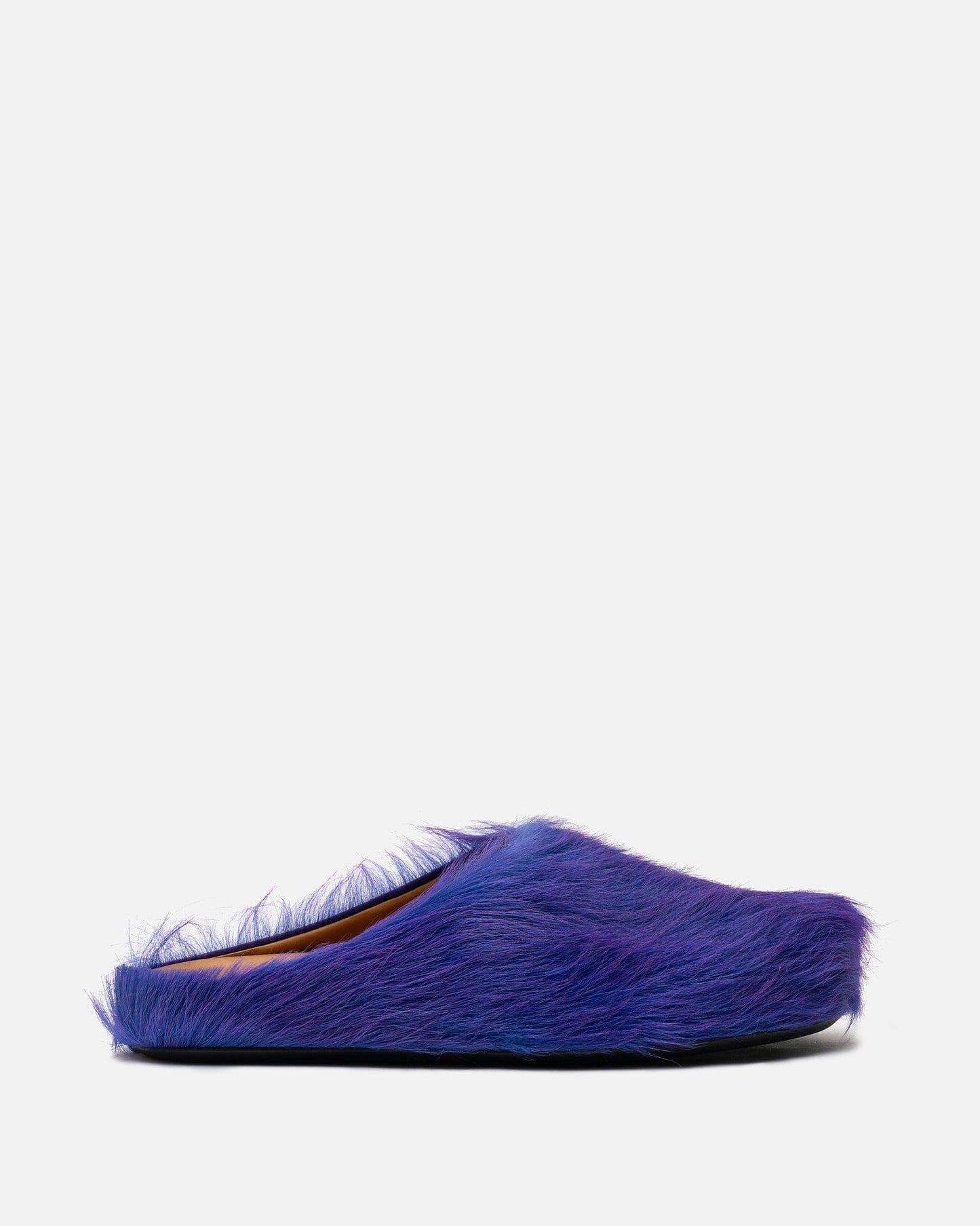 Marni Men's Shoes Calf-Hair Sabot in Purple