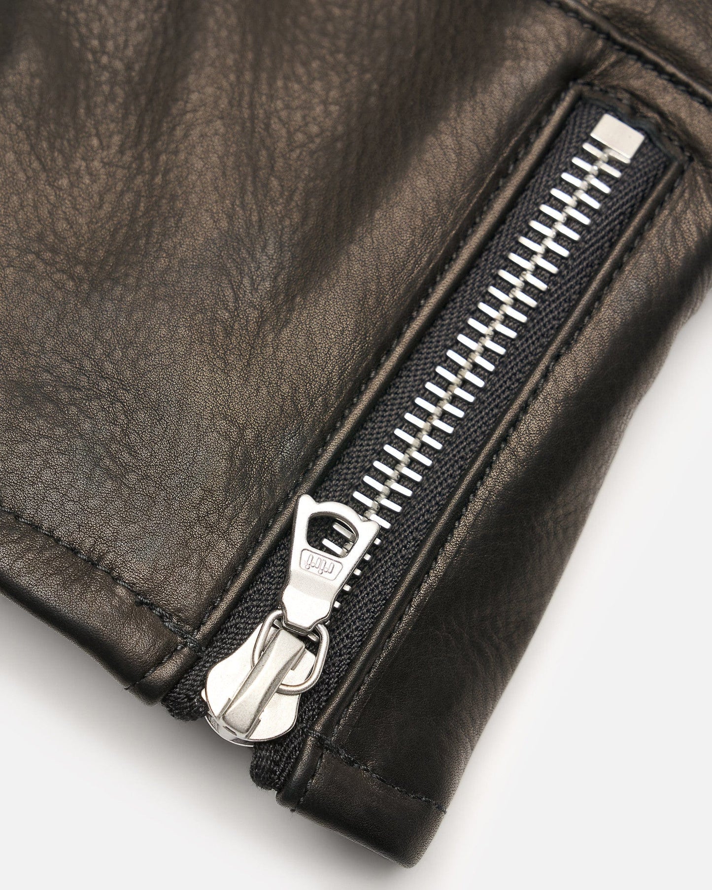 Auralee Men's Gloves OS Calf Leather Gloves in Black