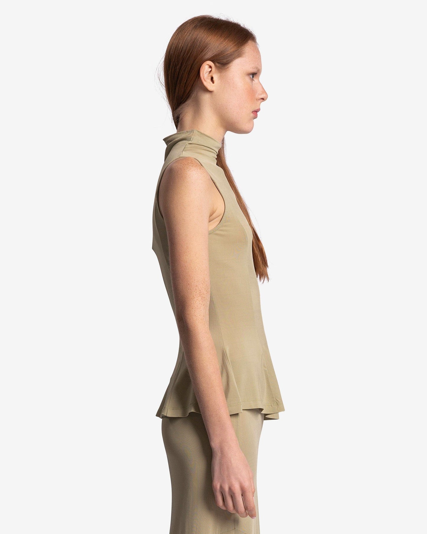 Paloma Wool Women Tops Campbell Flared Bottom Top in Light Green