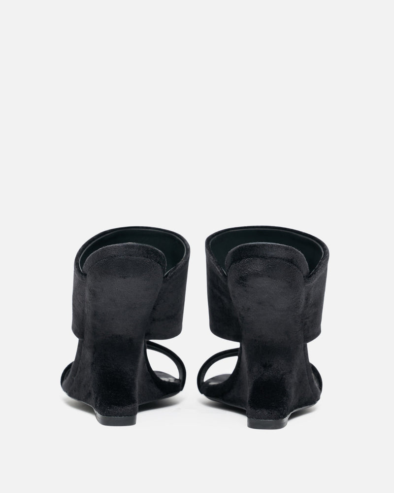 Rick Owens Lilies Women Heels Cantilever 11 Sandal in Black