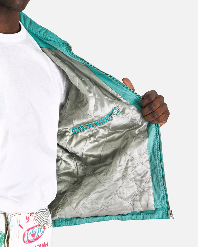 Canvas Distressed Jacket in Turquoise – SVRN