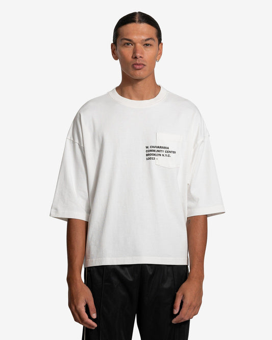 Willy Chavarria Men's T-Shirts Car Wash T-Shirt in Bright White