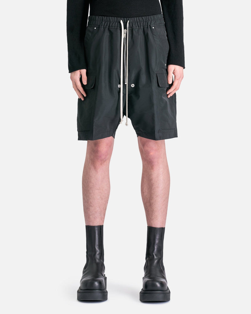 Rick Owens Men's Shorts Cargo Bela Shorts in Black