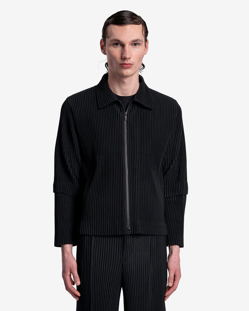 Homme Plissé Issey Miyake Men's Jackets Cargo Jacket in Black