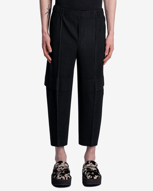 Homme Plissé Issey Miyake Men's Pants Cargo Pants in Black