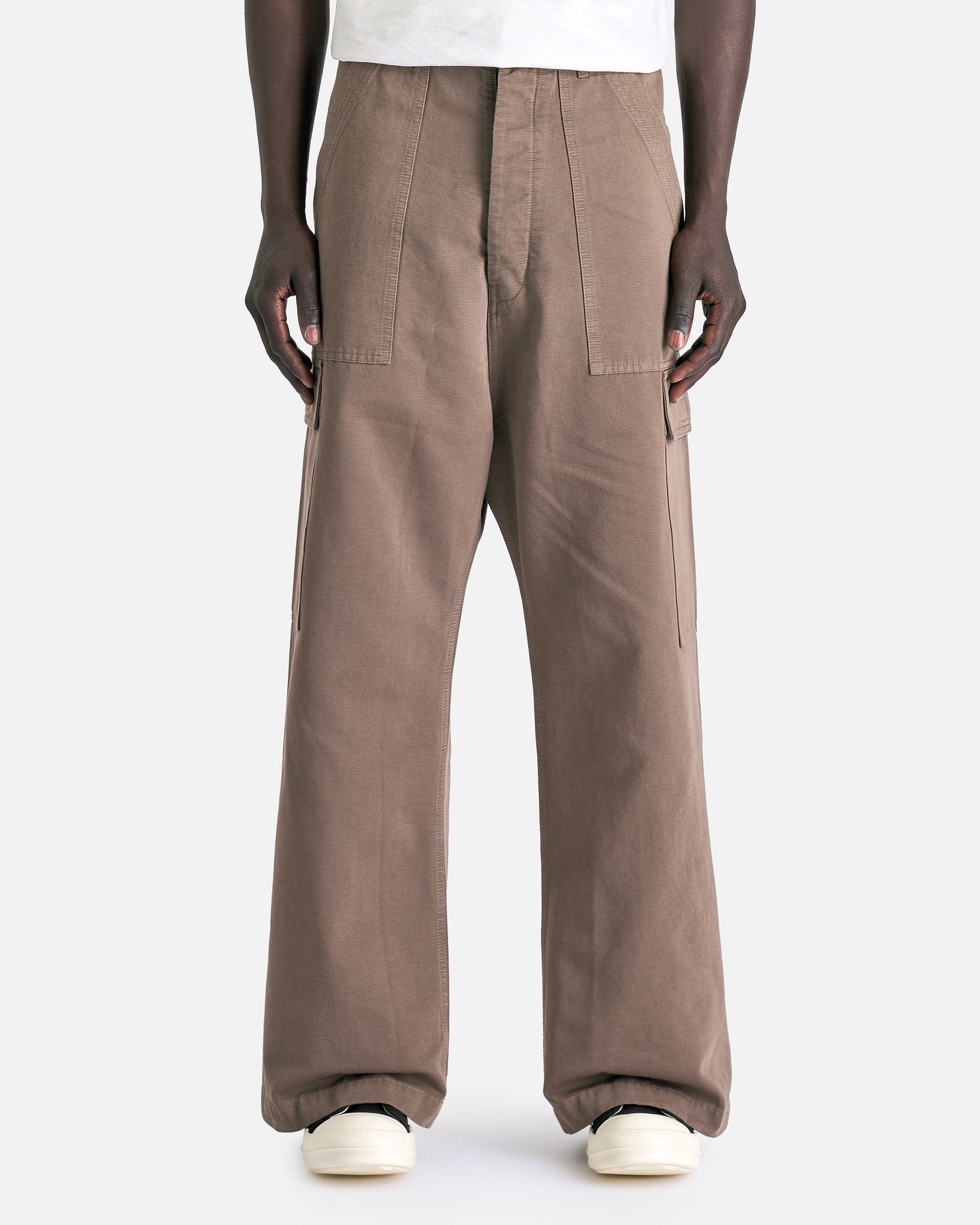 Rick Owens DRKSHDW Men's Pants Cargo Trousers in Dust