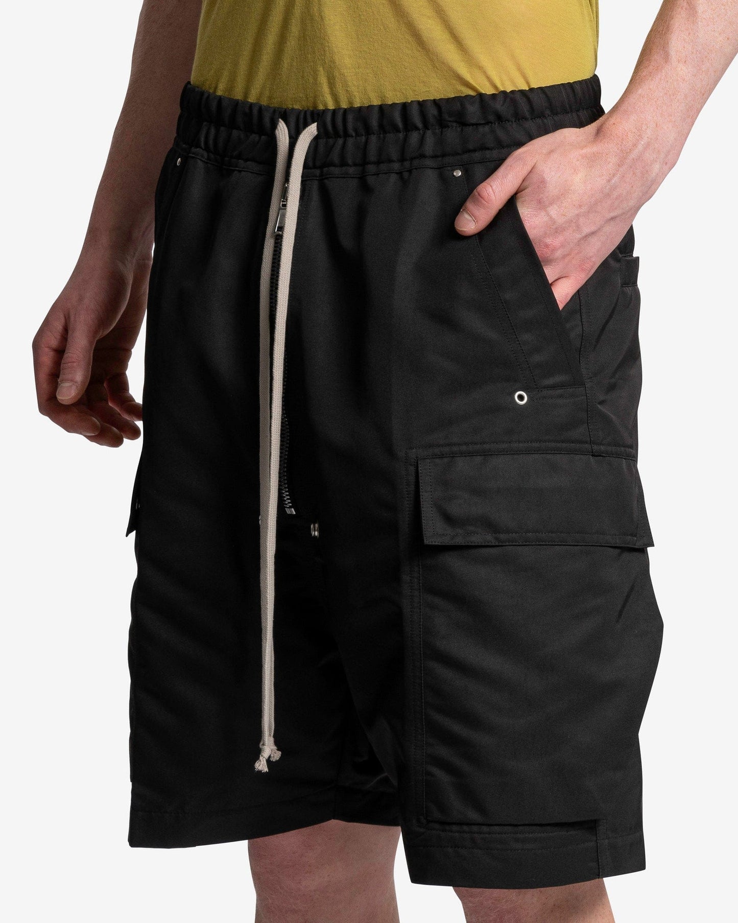 Rick Owens Men's Shorts Cargobela Shorts in Black