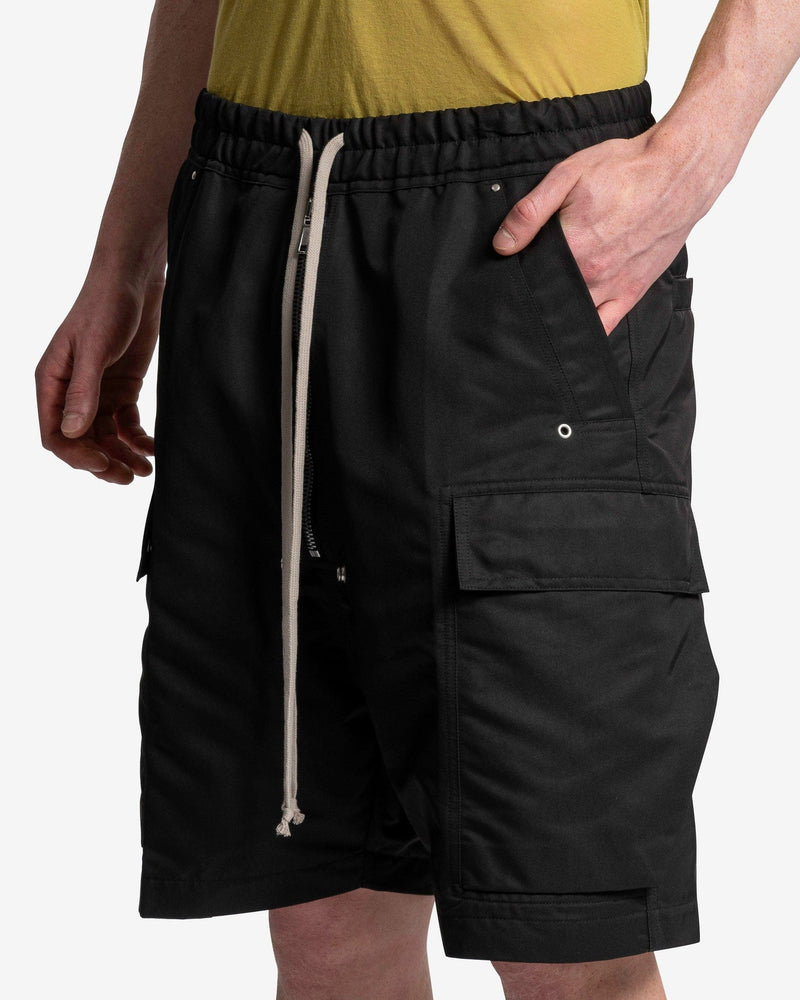 Rick Owens Men's Shorts Cargobela Shorts in Black
