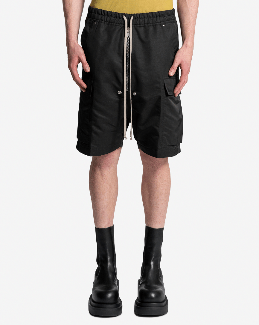 Rick Owens Men's Shorts Cargobela Shorts in Black