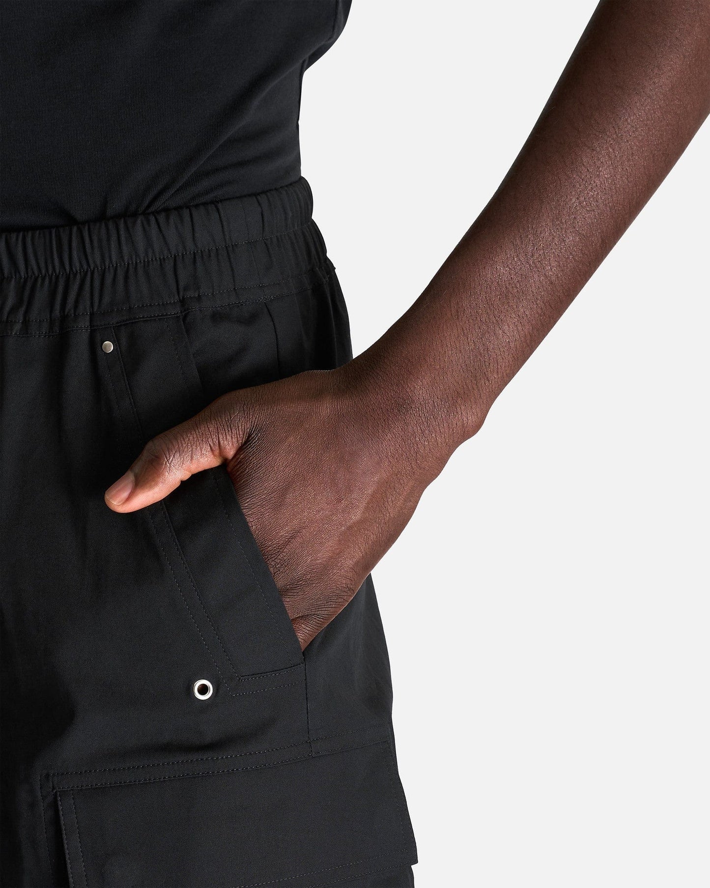 Rick Owens Men's Pants Cargobelas in Black