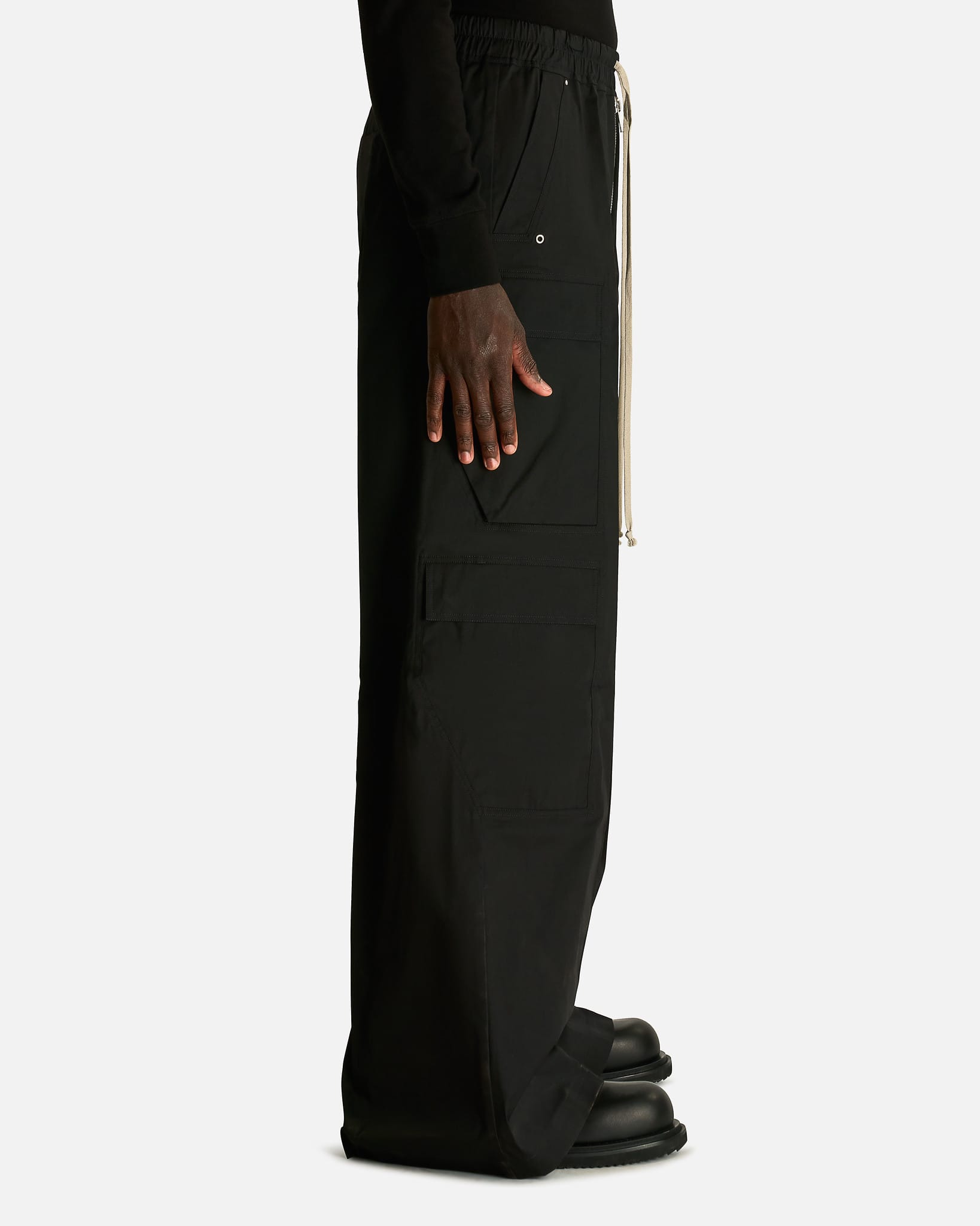 Rick Owens Men's Pants Cargobelas in Black