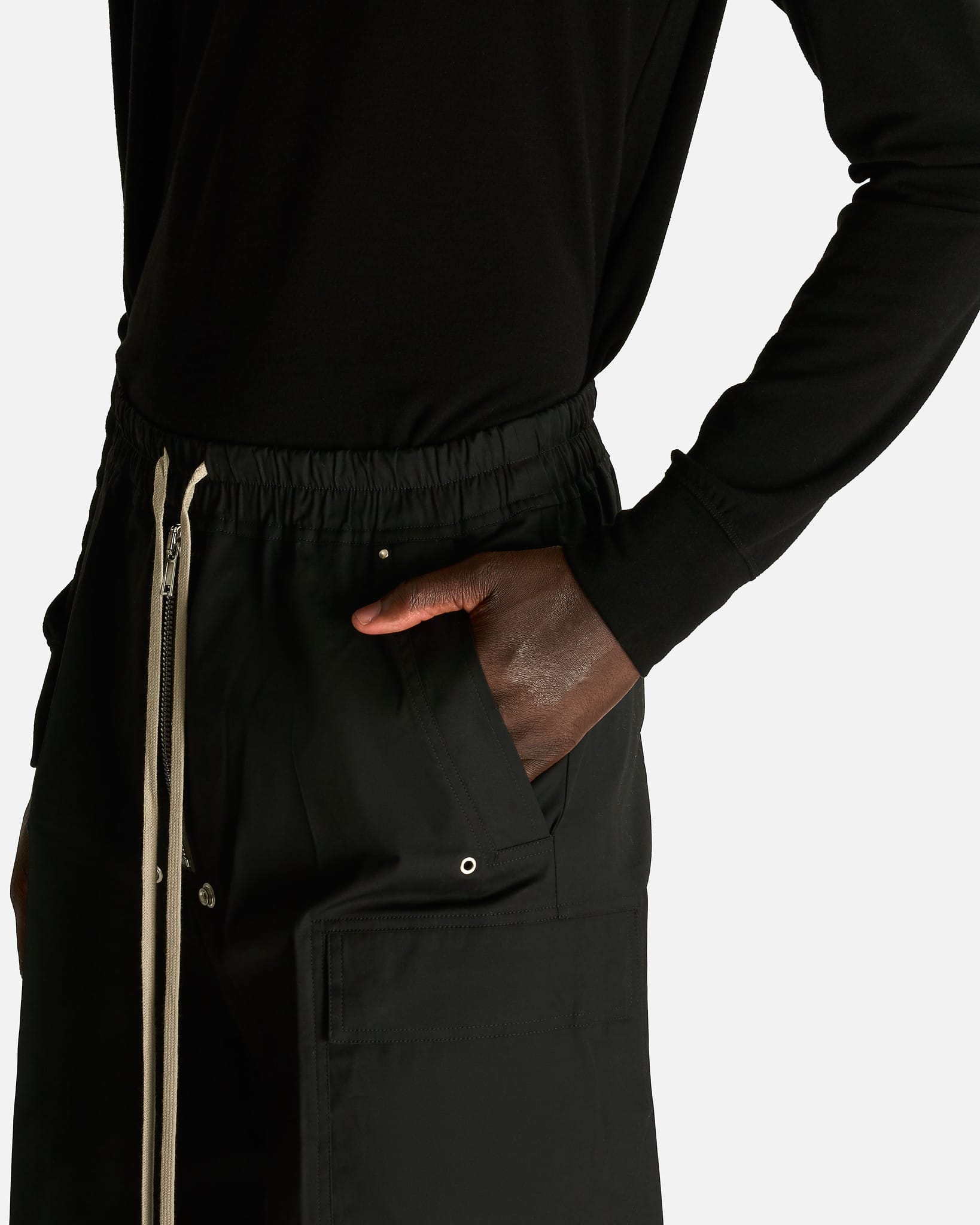 Rick Owens Men's Pants Cargobelas in Black