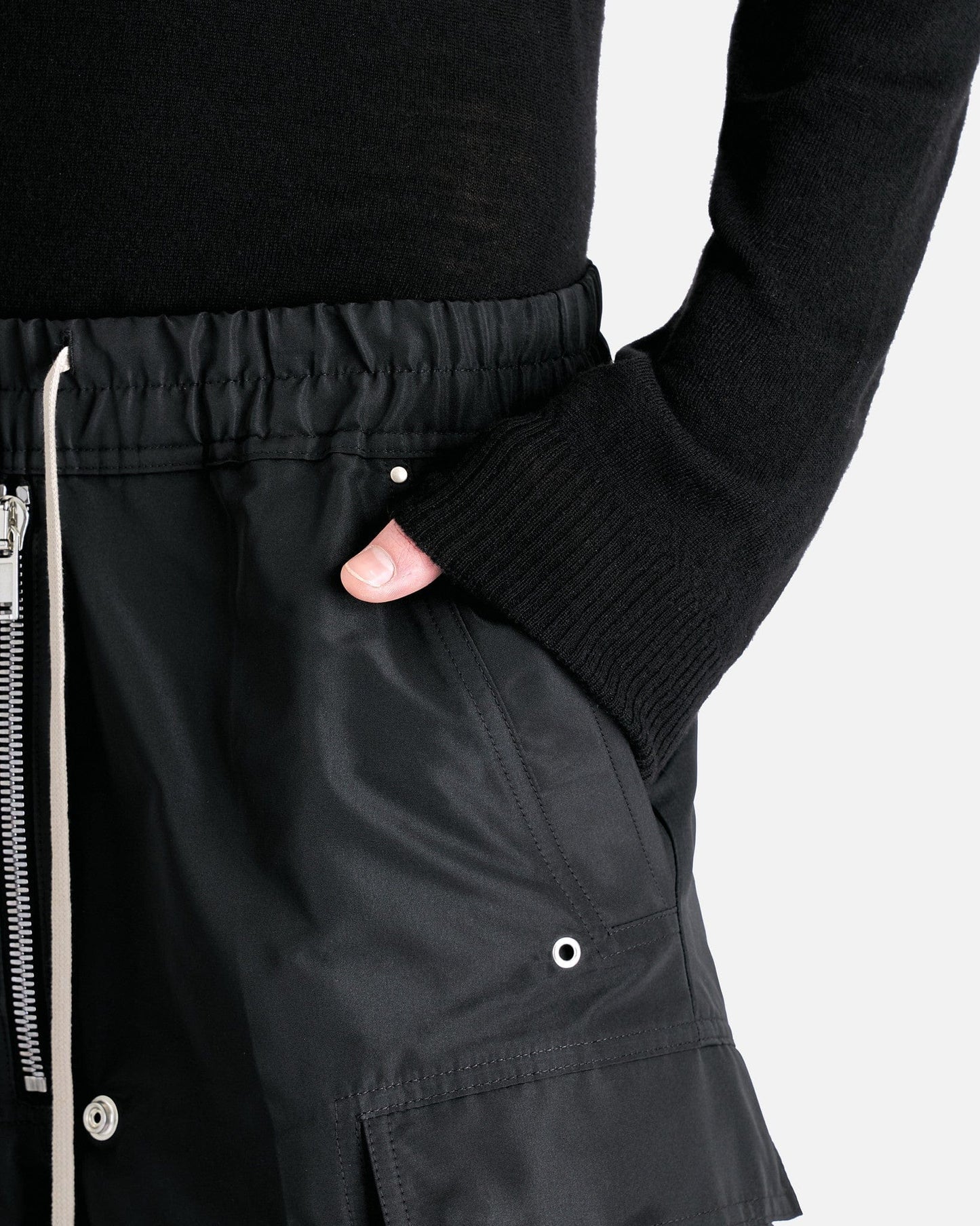 Rick Owens Men's Pants Cargobelas in Black