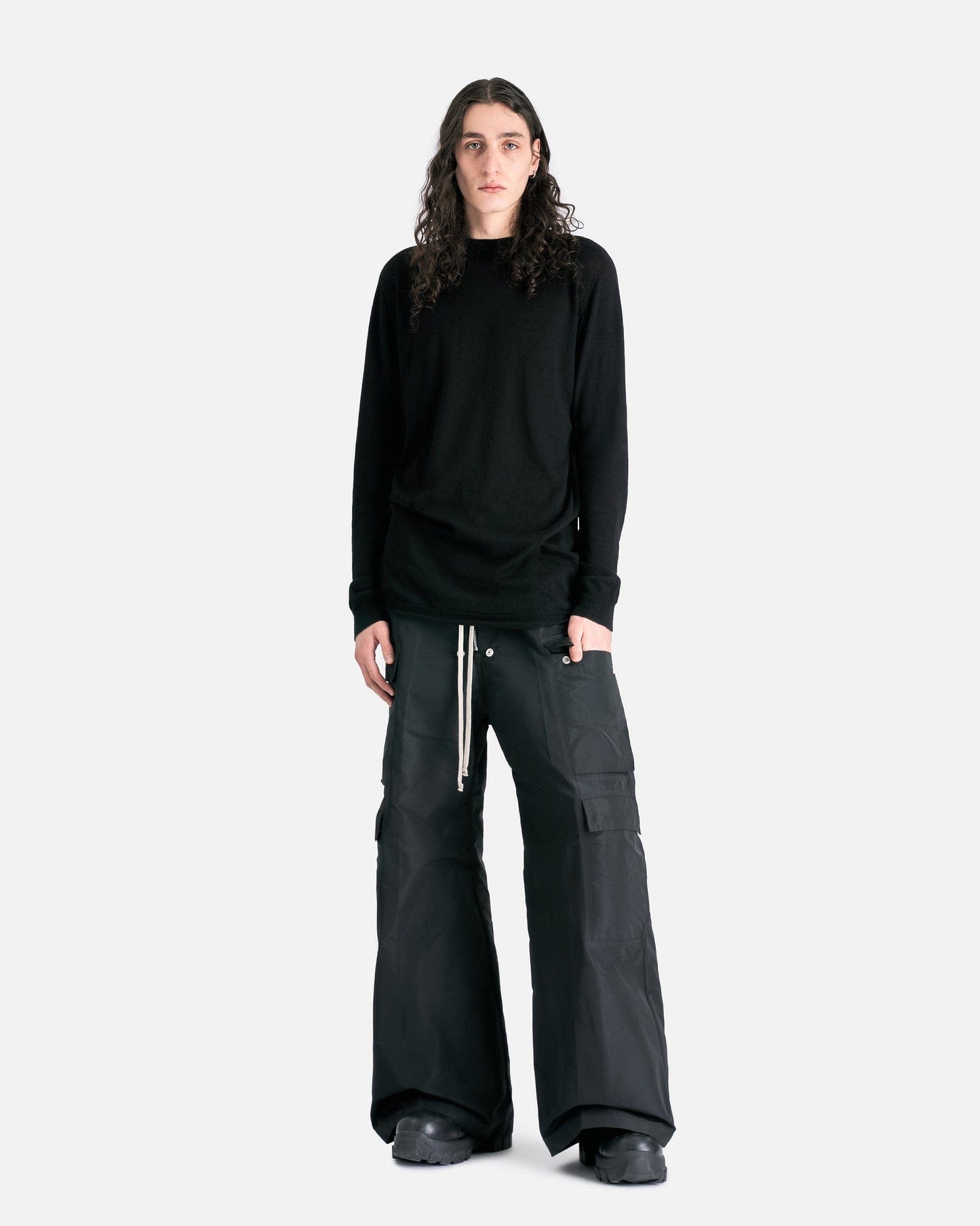 Rick Owens Men's Pants Cargobelas in Black