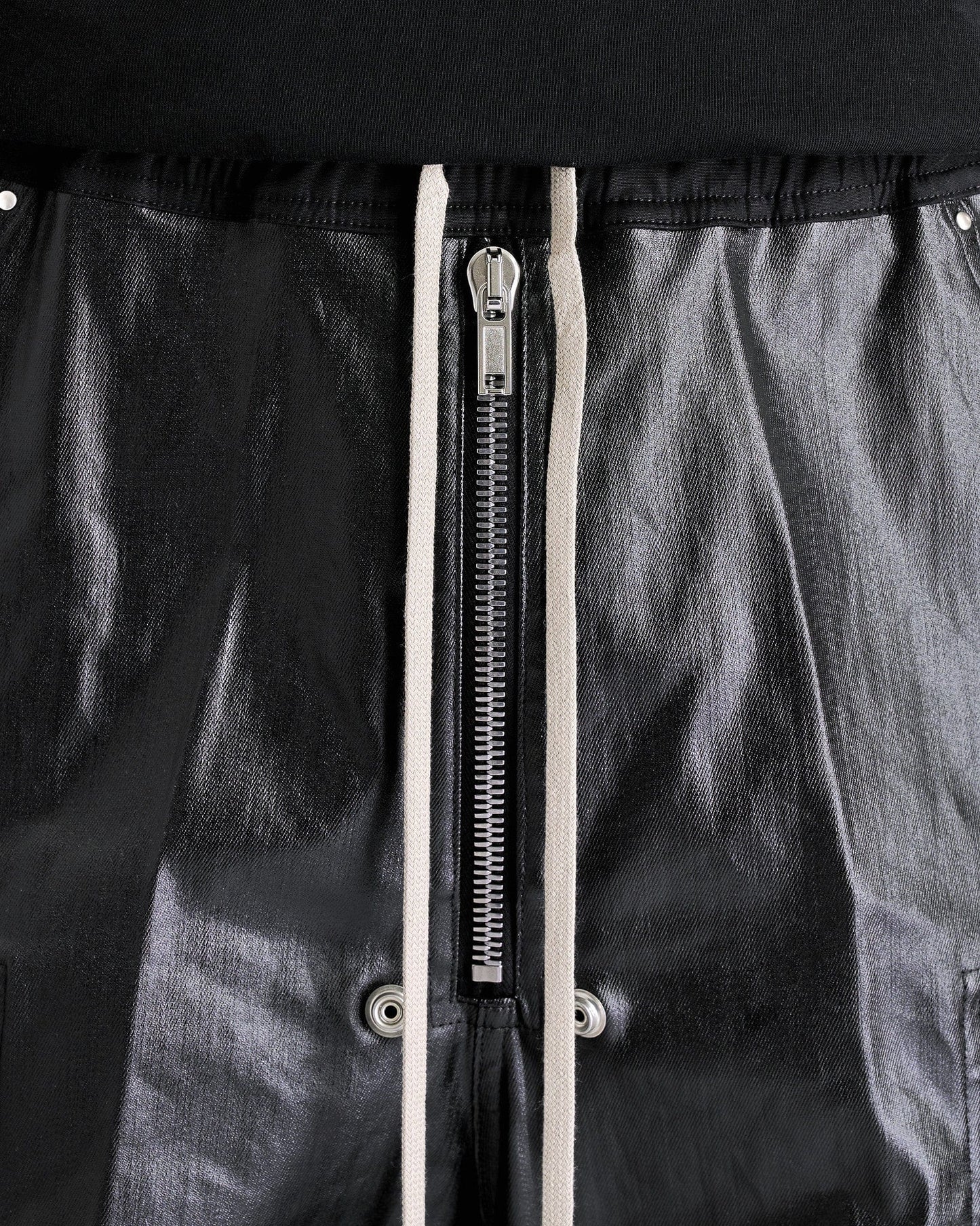 Rick Owens Men's Pants Cargobelas in Black Metallic