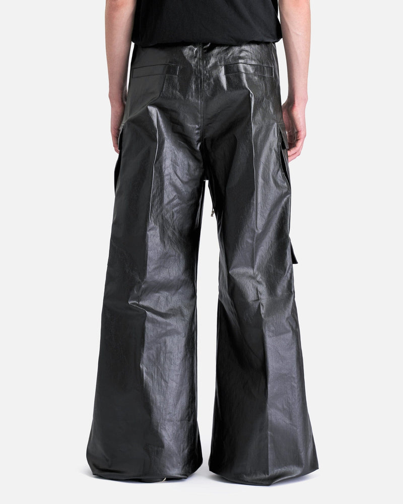 Rick Owens Men's Pants Cargobelas in Black Metallic