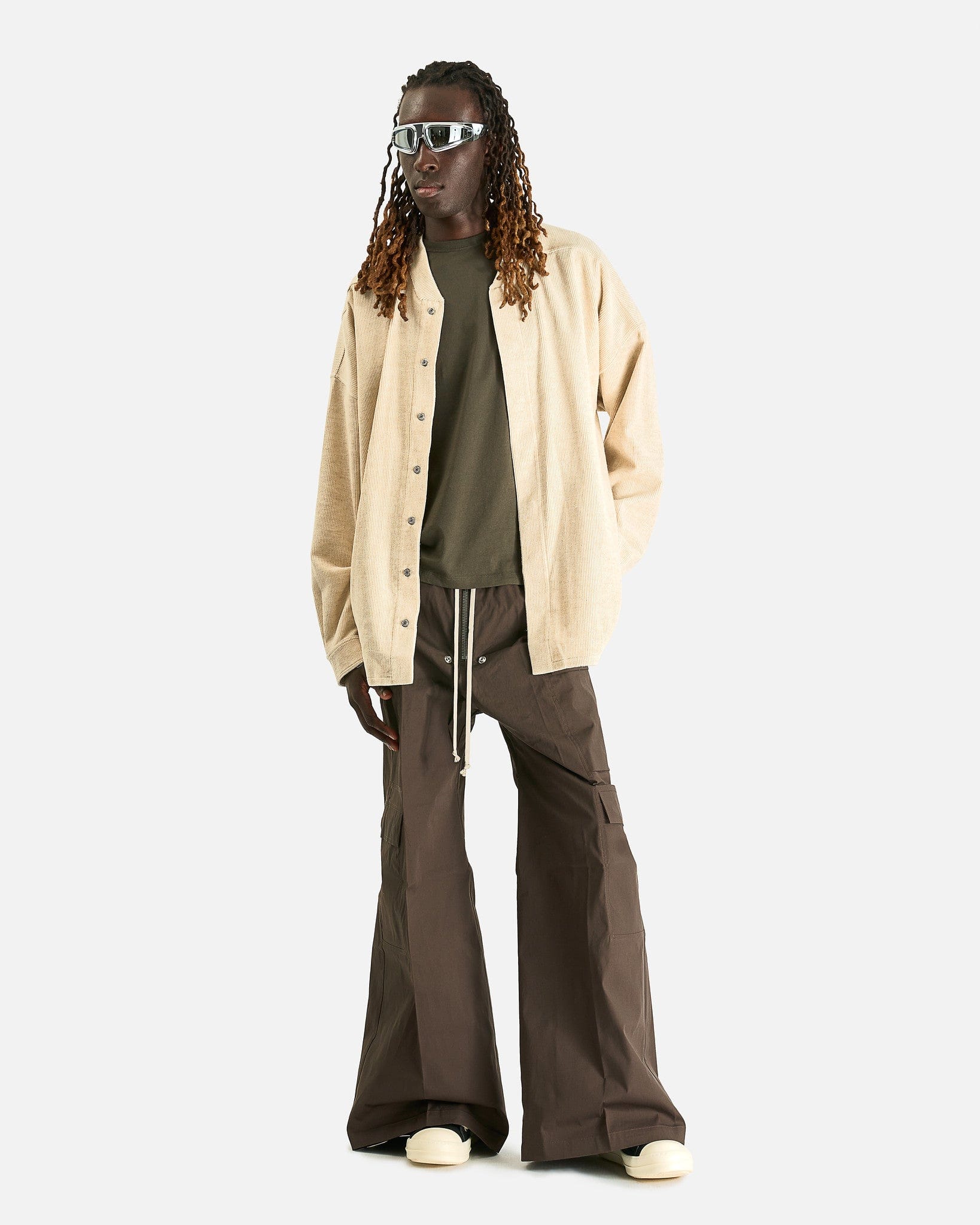 Rick Owens Men's Pants Cargobelas in Dark Dust