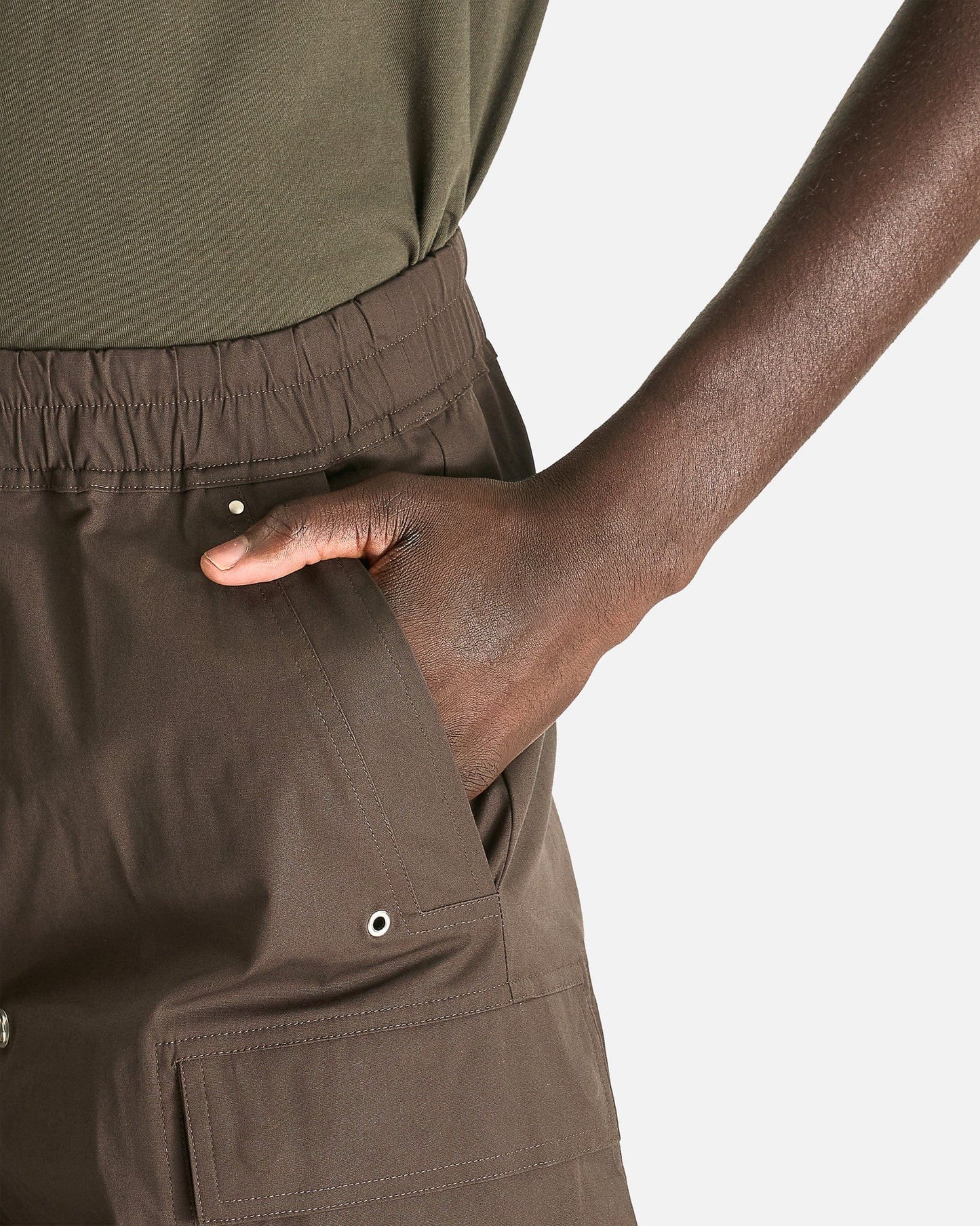 Rick Owens Men's Pants Cargobelas in Dark Dust