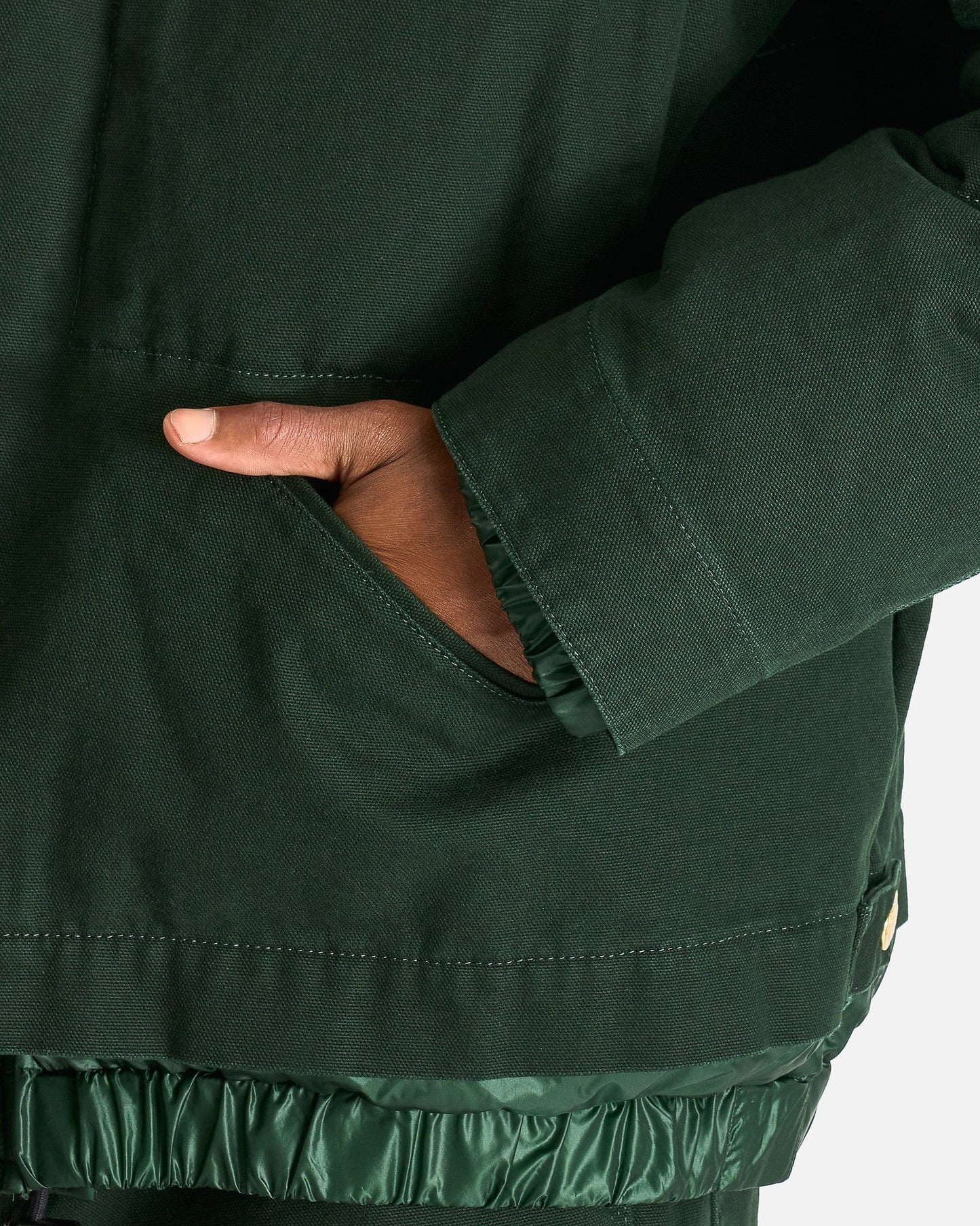 Sacai Men's Jackets Carhartt WIP Washed Duck Puffer Jacket in Green