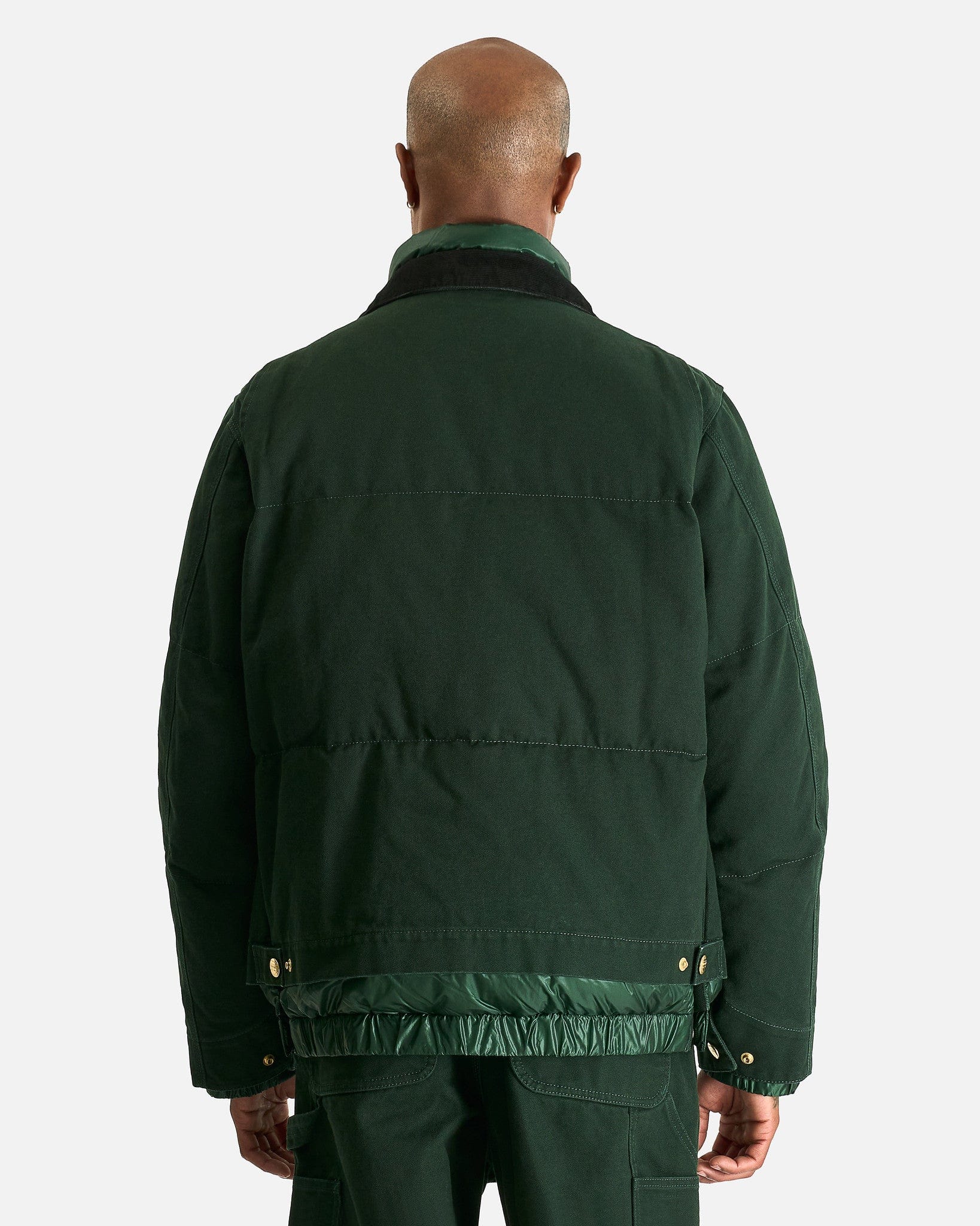 Sacai Men's Jackets Carhartt WIP Washed Duck Puffer Jacket in Green