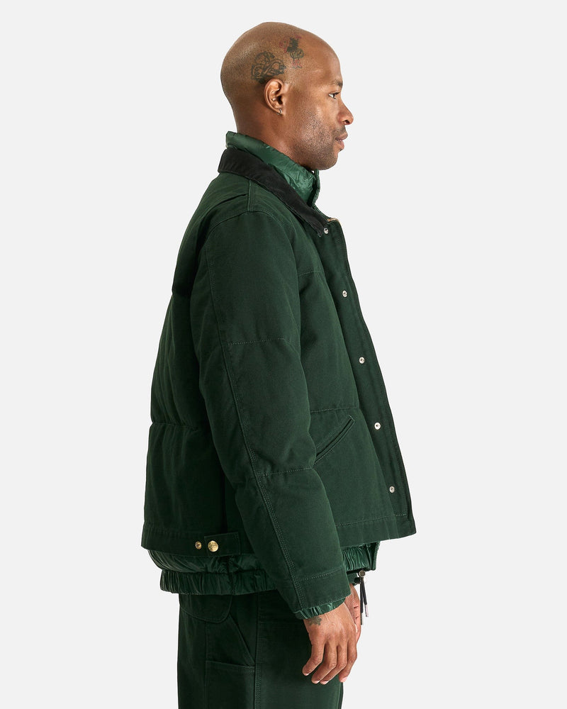 Sacai Men's Jackets Carhartt WIP Washed Duck Puffer Jacket in Green