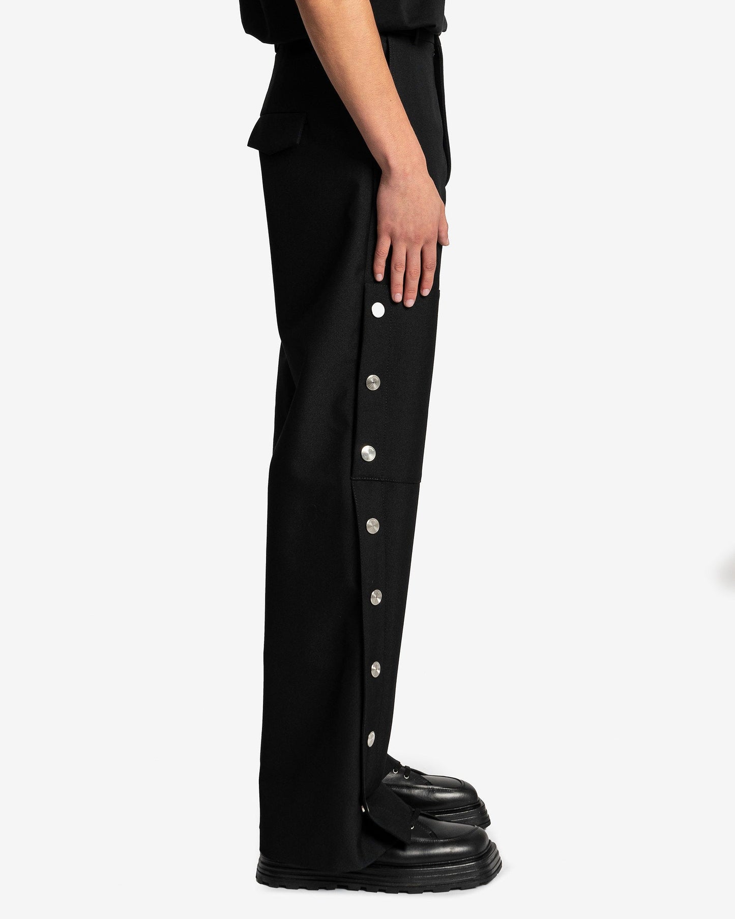 NAMACHEKO Men's Pants Carisbrooke Trouser in Black