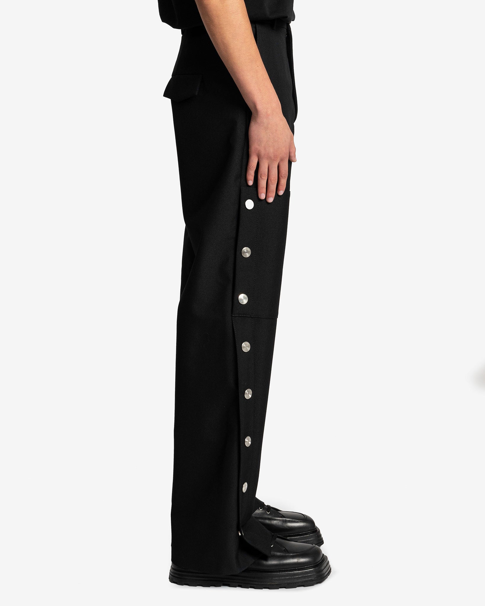 NAMACHEKO Men's Pants Carisbrooke Trouser in Black