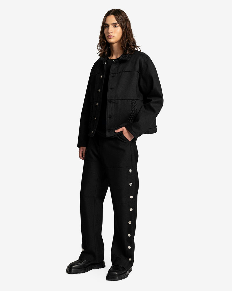 NAMACHEKO Men's Pants Carisbrooke Trouser in Black