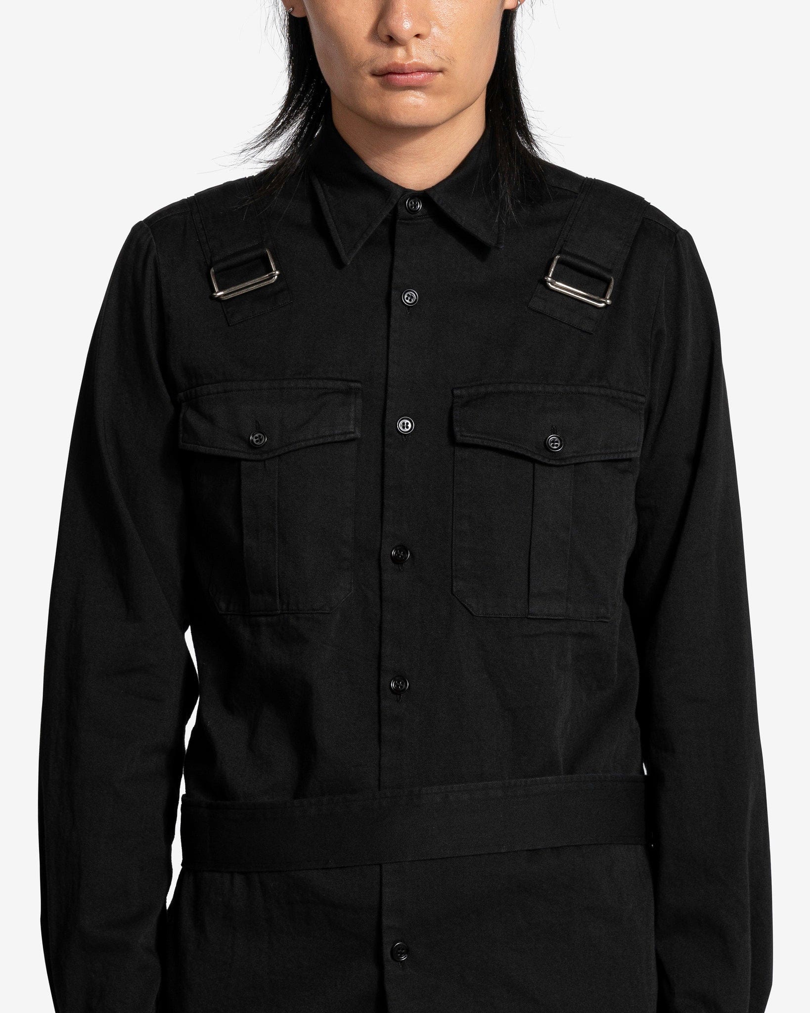 Dries Van Noten Men's Shirts Carlos Bis GD Shirt in Black