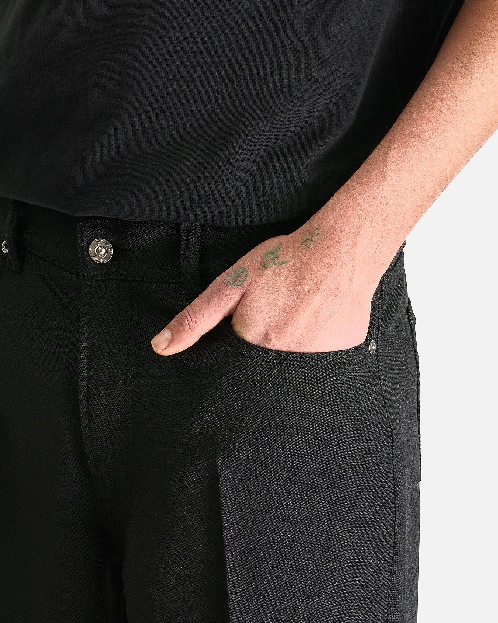 Our Legacy Men's Pants Carlson Cut in Black Permanent Crease