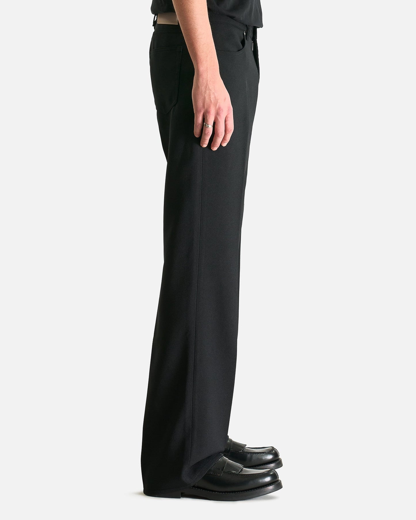 Our Legacy Men's Pants Carlson Cut in Black Permanent Crease