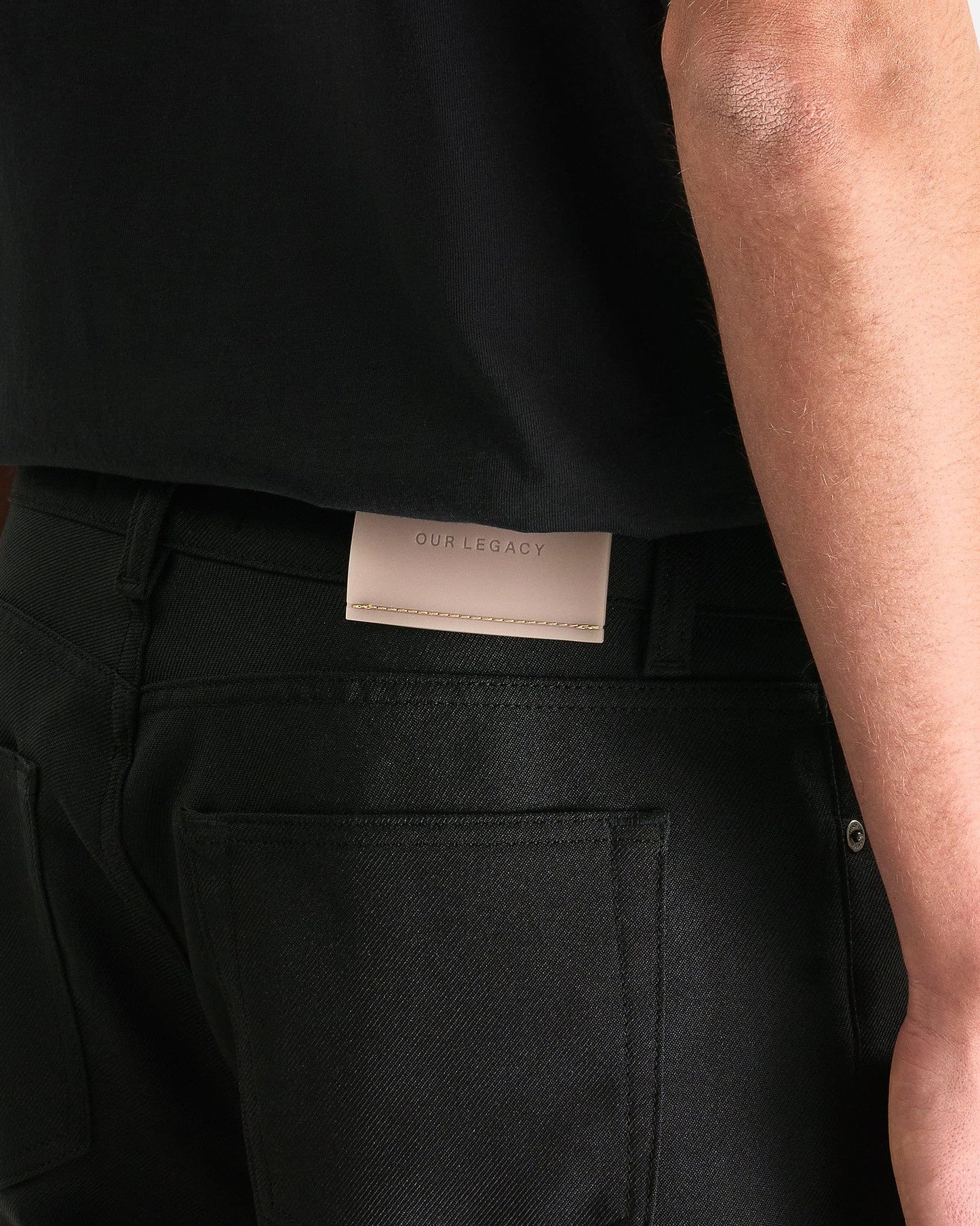 Our Legacy Men's Pants Carlson Cut in Black Permanent Crease